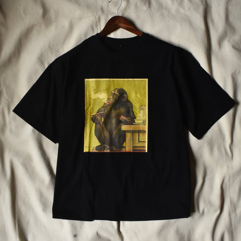 Coffee Break Chimp Oversized Tee