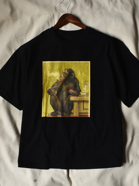 Coffee Break Chimp Oversized Tee