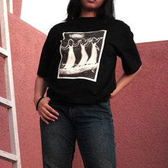 Moonlit Sisters Oversized Tee