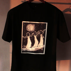 Moonlit Sisters Oversized Tee